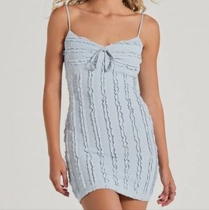 Ruffled Mini Dress NWT size M